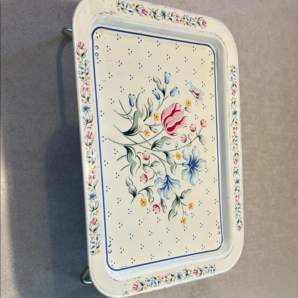 Vintage 1990s folding tv tray